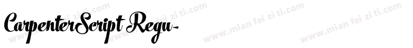 CarpenterScript Regu字体转换